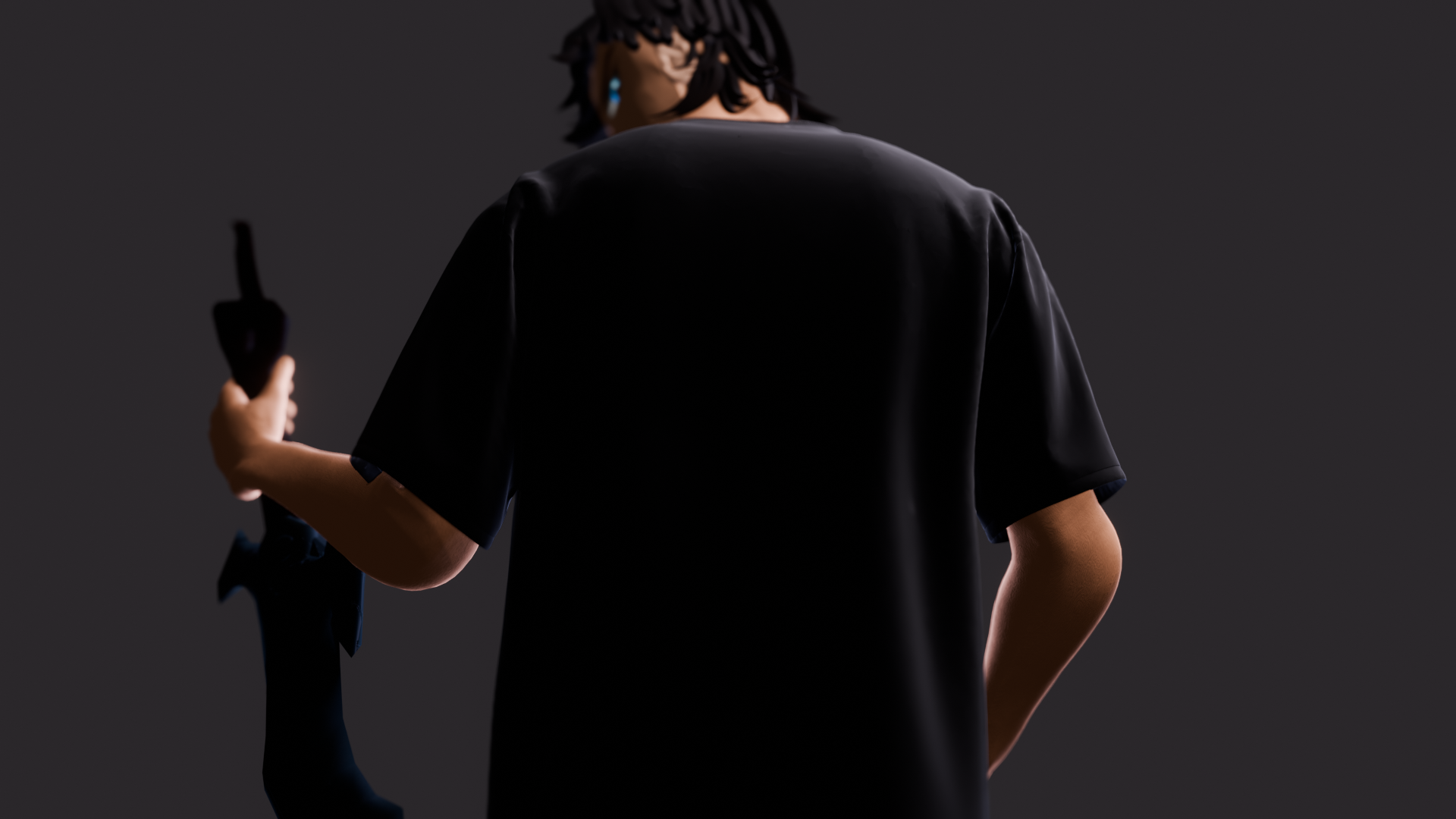 Faction Black Blank Model